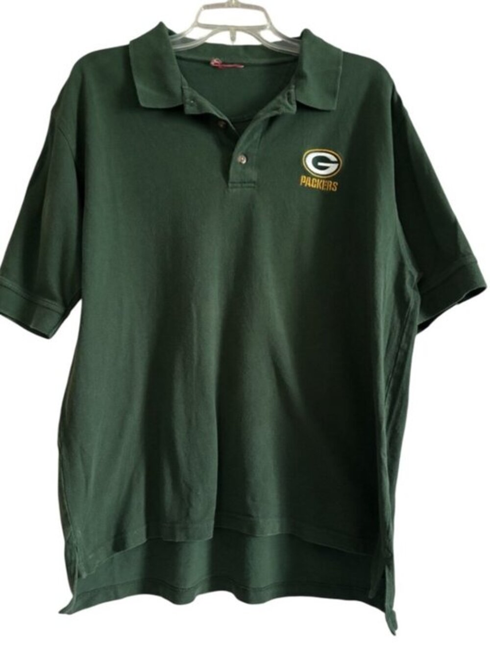 Vintage Green Bay Packers Men’s Classic Polyester Polo Shirt Size XL